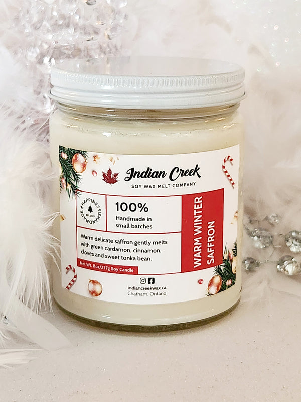 Warm Winter Saffron 8oz Candle