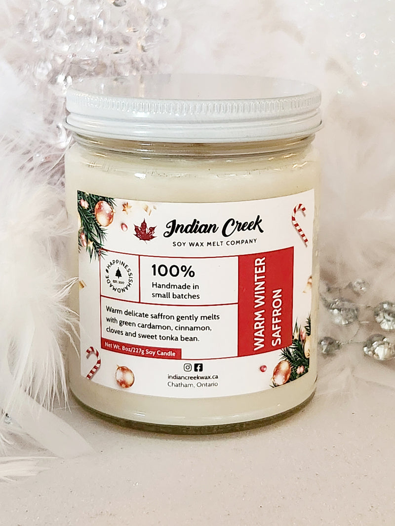 Warm Winter Saffron 8oz Candle
